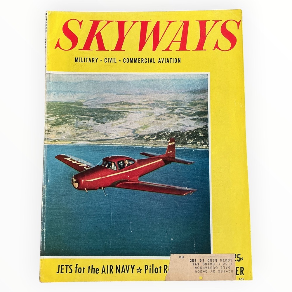 Skyways Magazine October 1948 Ryan Navion Navy Jets Piper Cruiser Aviation